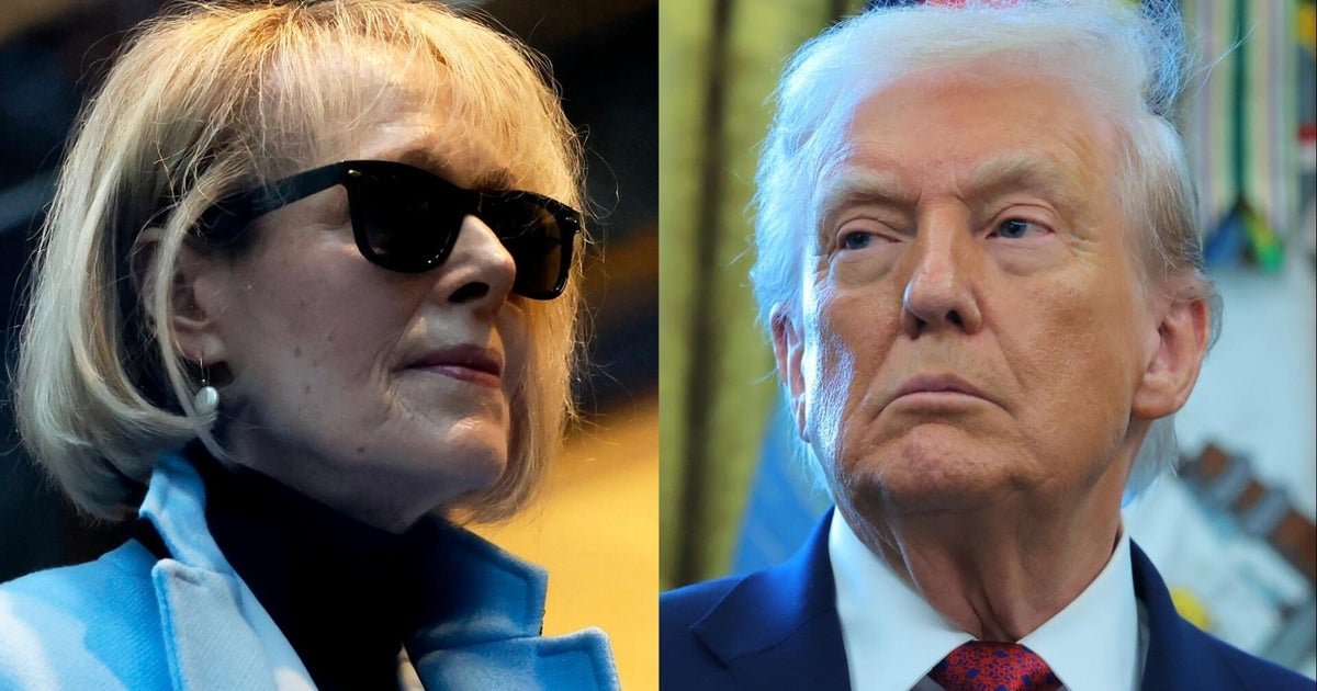 cbsn fusion doj investigating outside funding e jean carroll received lawsuits against trump thumbnail