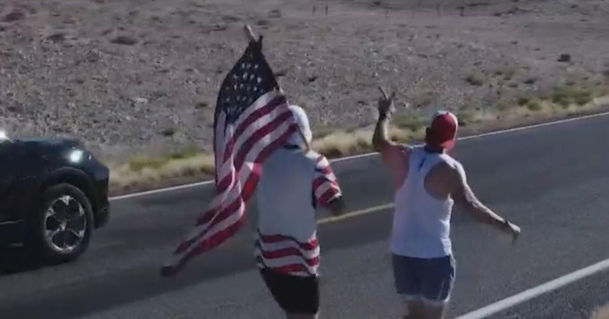cbsn fusion group running american flag from coast to coast thumbnail