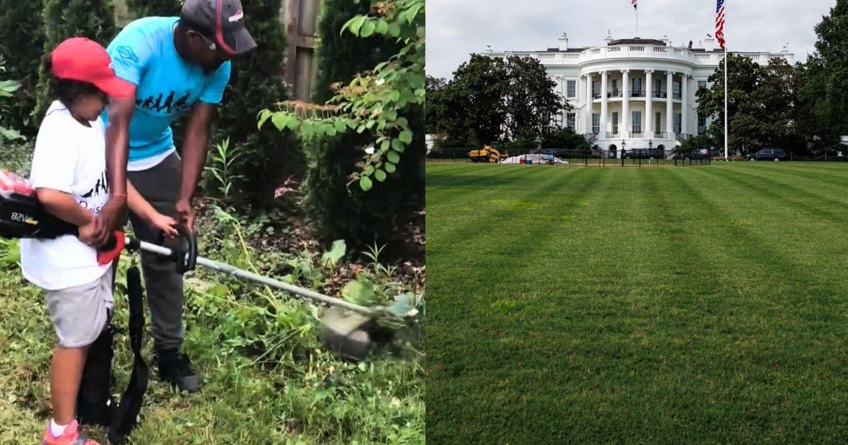 cbsn fusion nonprofit lawn mowing organization hopes to mow the white house lawn for america 250 thumbnail
