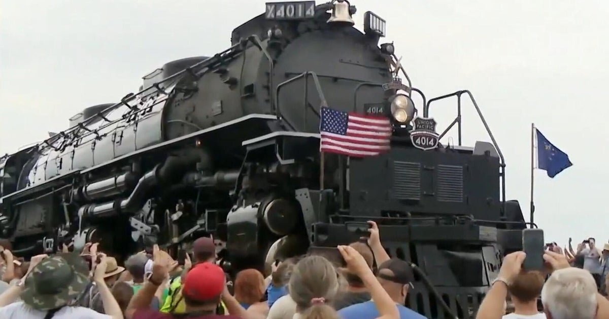 cbsn fusion union pacific big boy the largest most powerful steam locomotive in the world tours the us thumbnail