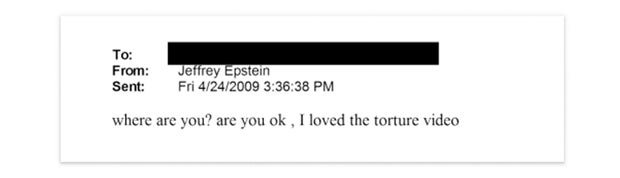 epstein torture video email