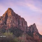 panorama zion national park 1920