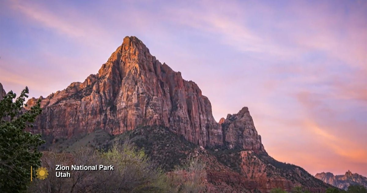 panorama zion national park 1920