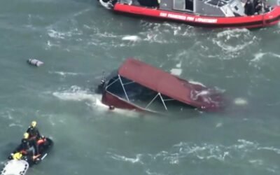 cbsn fusion 1 person dead 3 missing after boat sinks near alcatraz island in san francisco bay thumbnail