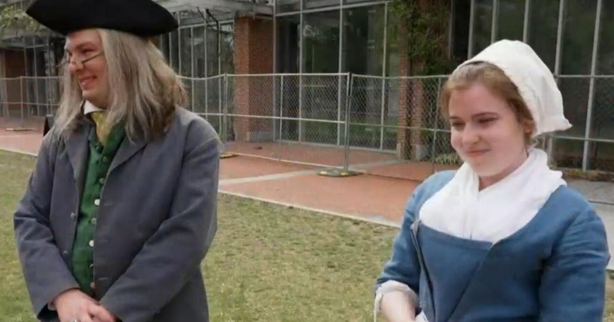 cbsn fusion actors bring historical figures and americas 250 year history to life in philadelphia thumbnail