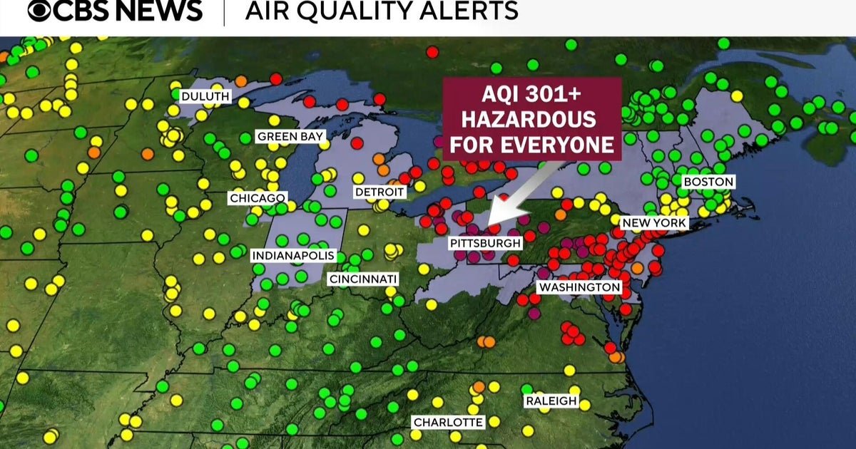 cbsn fusion canadian wildfire smoke blankets parts of us as texas floods turn deadly thumbnail