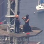 cbsn fusion empire state building climbers engaged under arrest thumbnail