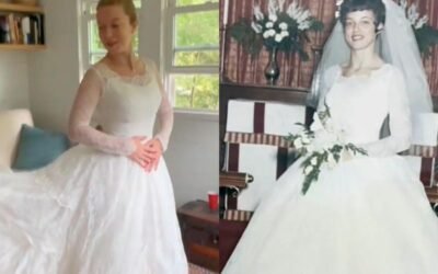 cbsn fusion granddaughter wears late grandmothers wedding dress no changes thumbnail