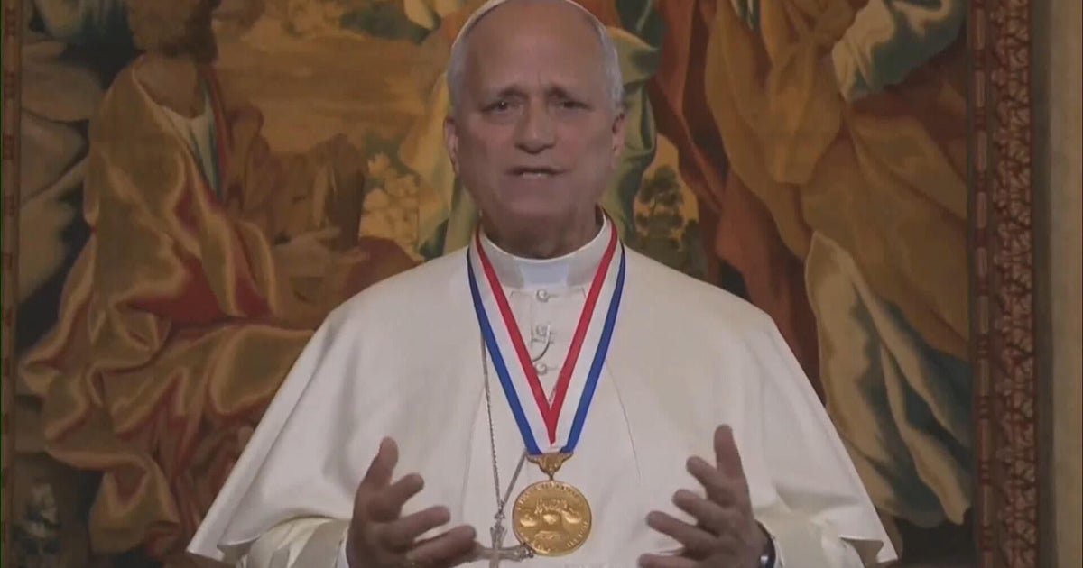 cbsn fusion pope leo xiv celebrates americas 250th birthday receives liberty medal thumbnail