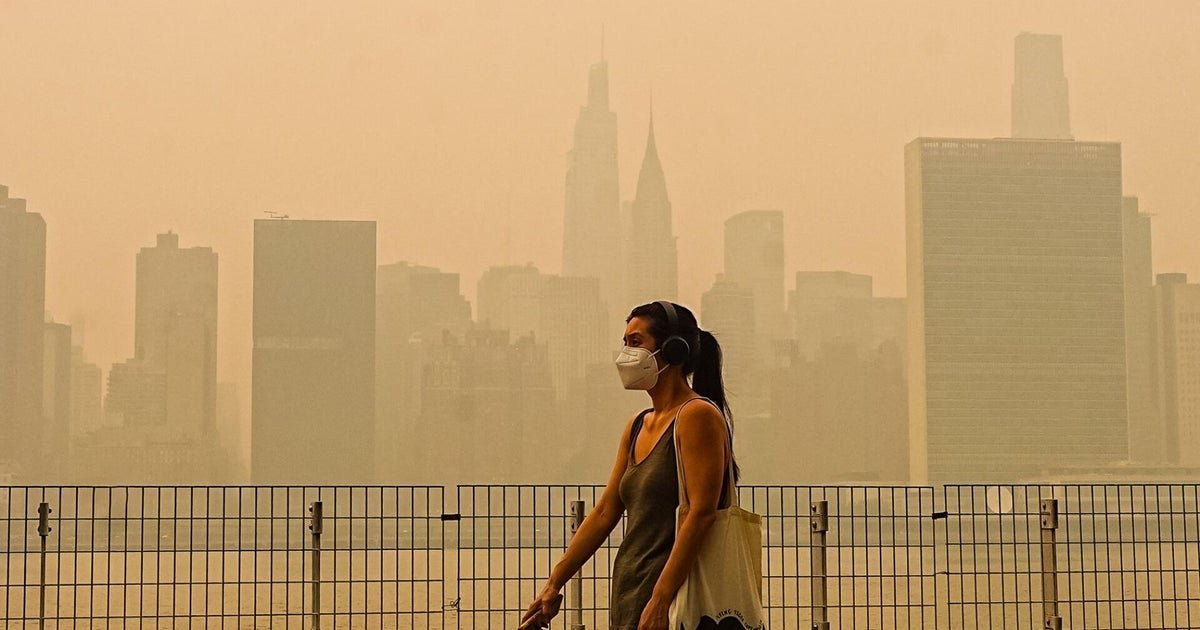 cbsn fusion smoke from canadian wildfires blankets us cities for third day thumbnail