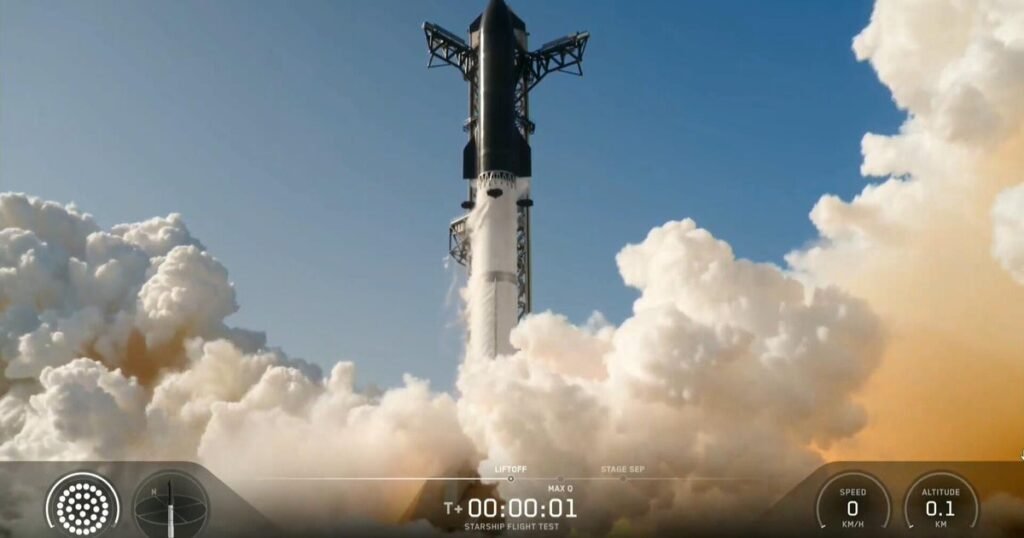 cbsn fusion spacexs starship blasts off in first rocket launch since ipo thumbnail
