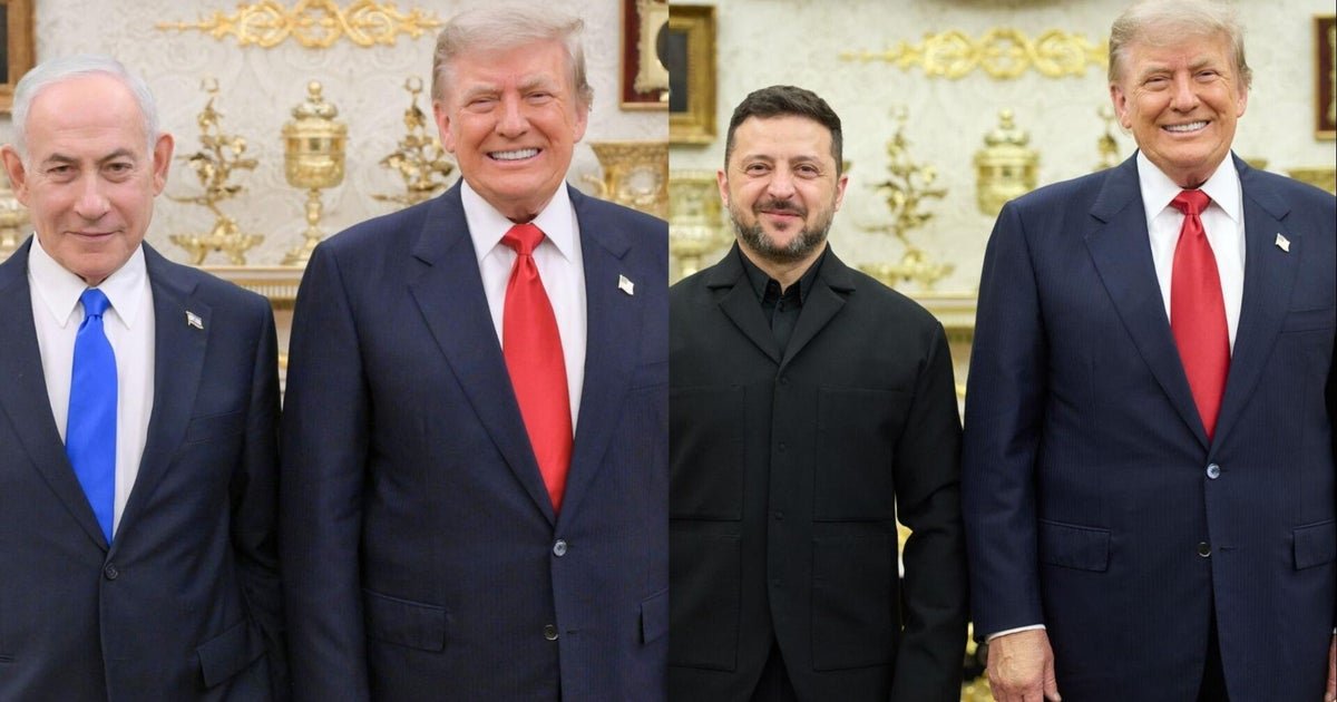 cbsn fusion trump hosts separate meetings netanyahu zelenskyy thumbnail