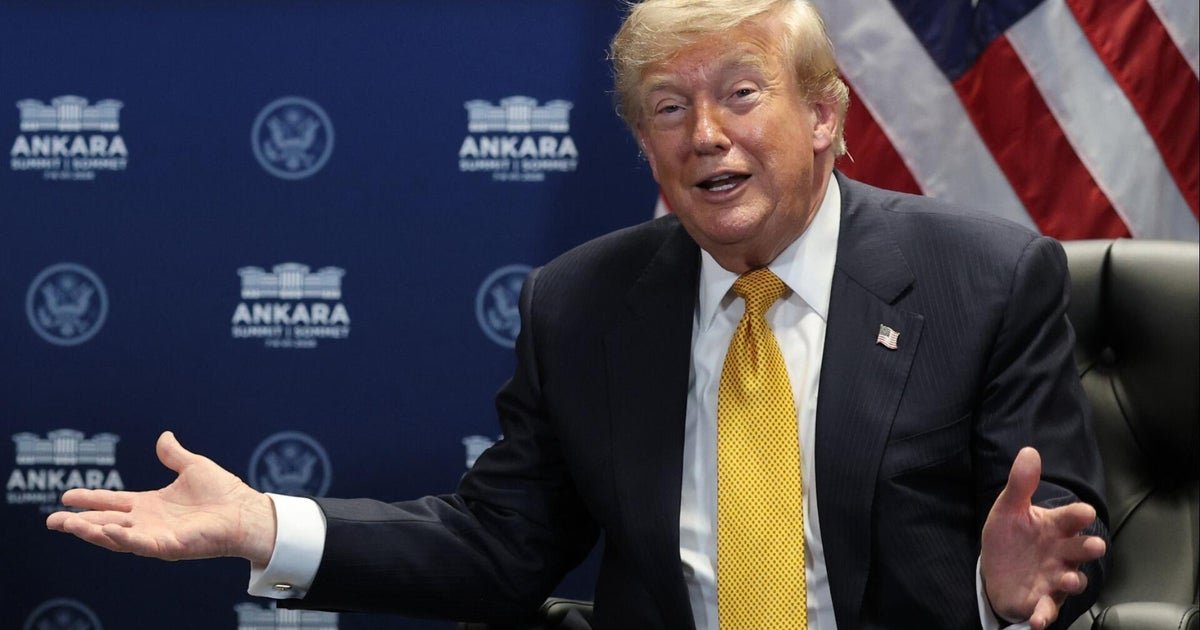 cbsn fusion trump takes questions on iran war at nato summit thumbnail