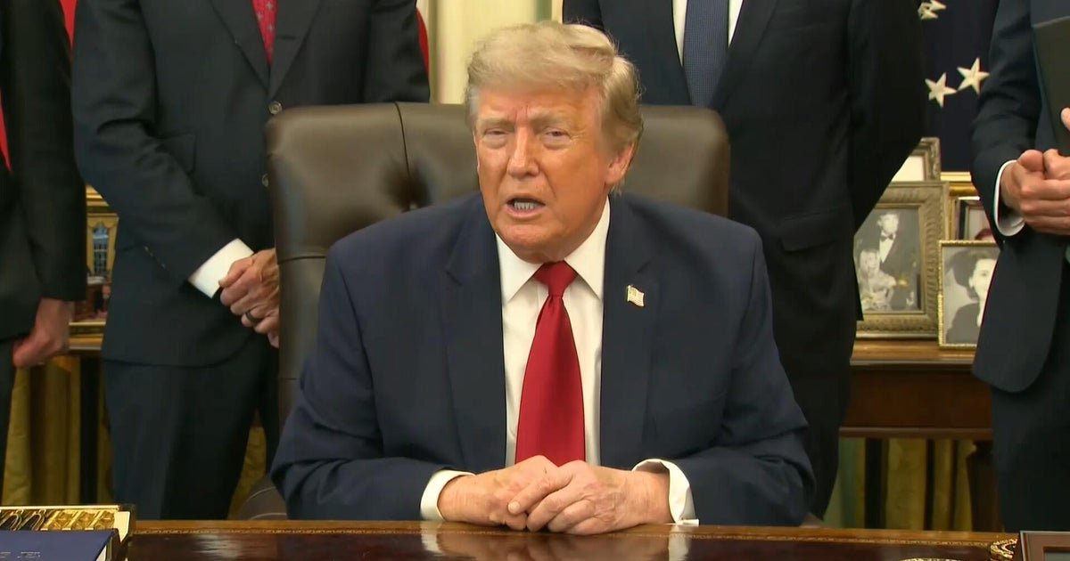 cbsn fusion us and iran continue attacks as trump vows to control strait of hormuz thumbnail