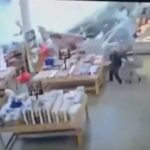 cbsn fusion video shows moment roof collapses as flash flooding slams east coast thumbnail