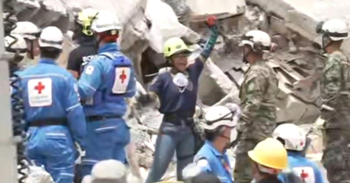 cbsn fusion miraculous rescue gives moment hope colombia devastating earthquake thumbnail