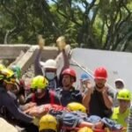 cbsn fusion see the moment a woman was pulled from debris following devastating colombia earthquake thumbnail