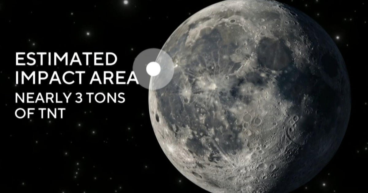cbsn fusion spacex rocket accidentally collides with moon thumbnail