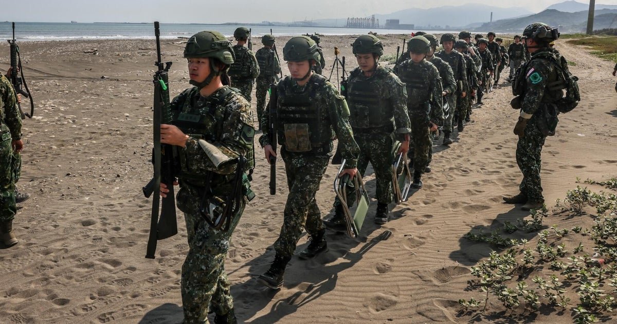 cbsn fusion taiwan practices war games fears increasing chinese aggression questions trumps support thumbnail