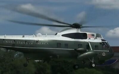 cbsn fusion trumps marine one helicopter faces second air traffic control security threat this month thumbnail