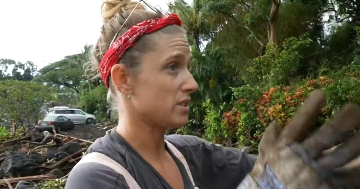 cbsn fusion woman returns to her community to survey damage from hurricane lala in hawaii we need help thumbnail