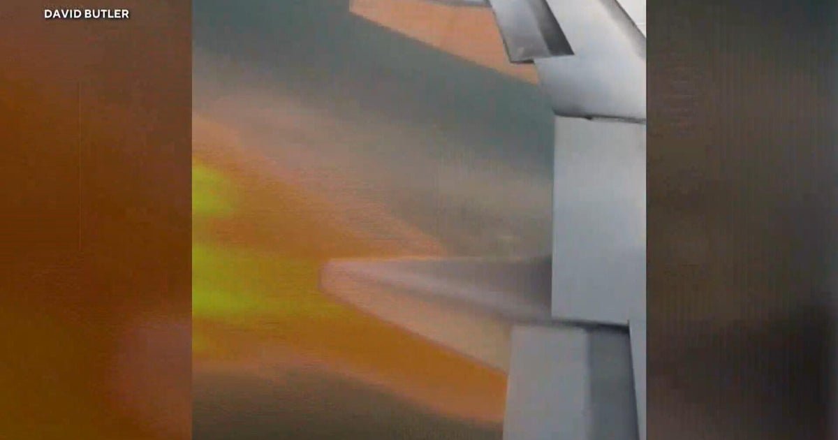 plane engine flames
