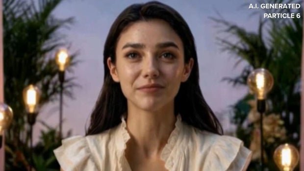 cbsn fusion cbs news interviews so called ai actor tilly noorwood on upcoming movie misaligned thumbnail