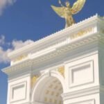 cbsn fusion construction of 250 feet tall arc de trump set to begin in dc thumbnail