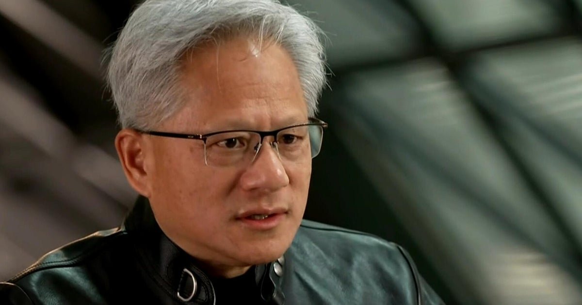 cbsn fusion nvidia ceo jensen huang says we should go as fast as we can with ai thumbnail