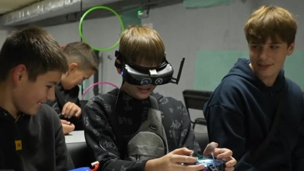 cbsn fusion ukraine is teaching kids how to fly drones thumbnail