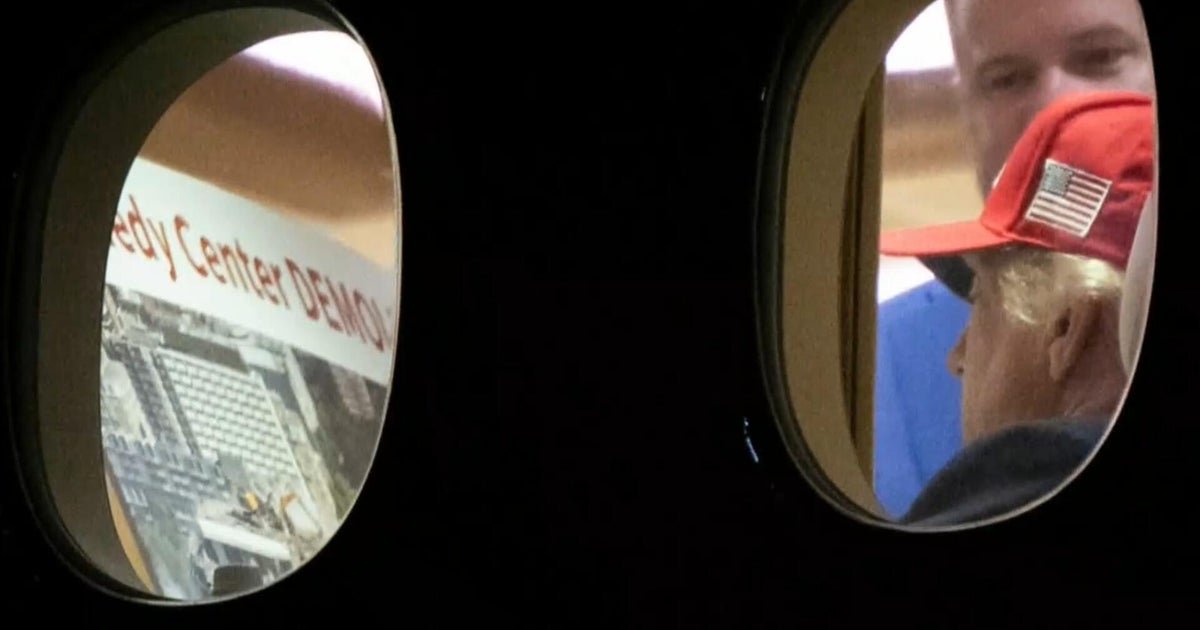 cbsn fusion video shows flames shooting from plane engine minutes after takeoff thumbnail