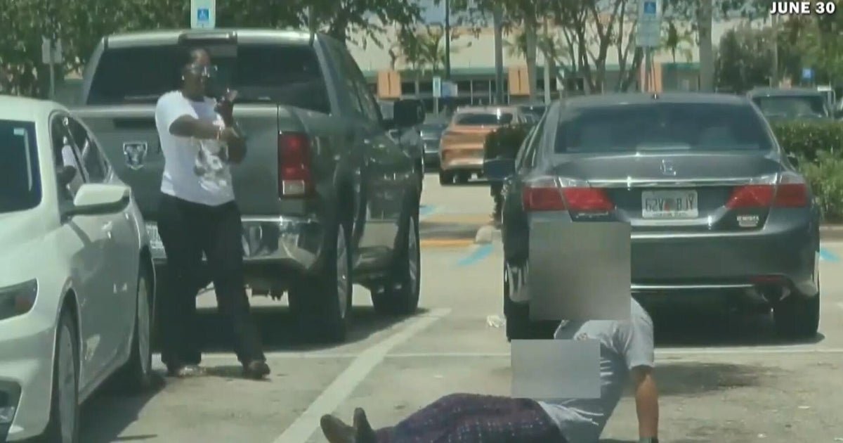 cbsn fusion video shows moments woman shoots man walmart parking spot thumbnail