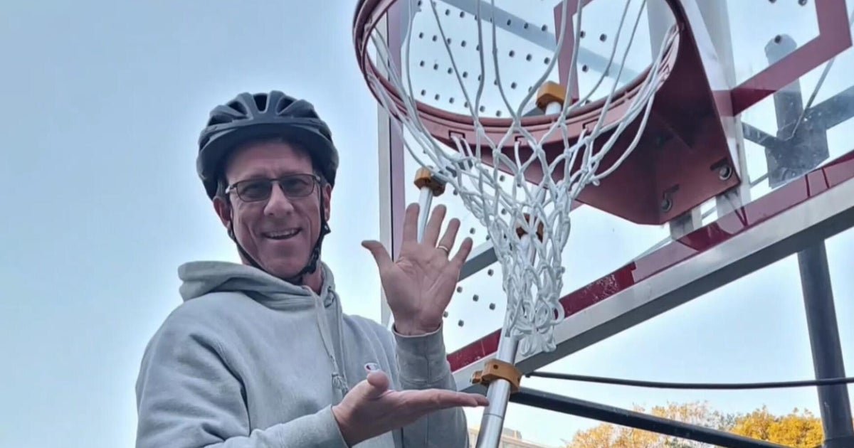 cbsn fusion man mission put net every basketball hoop community thumbnail