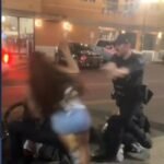 cbsn fusion video shows cheerleader shoved ground police thumbnail