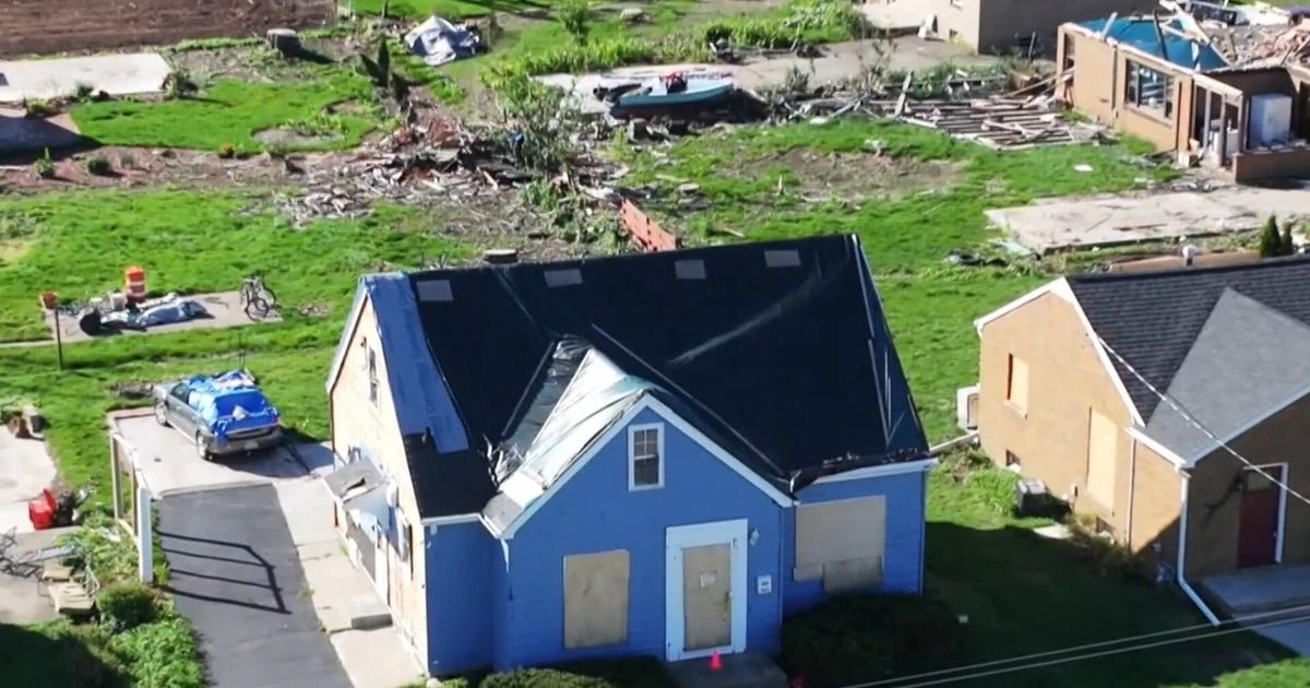 cbsn fusion wisconsin town still waiting for fema help after tornado in july thumbnail